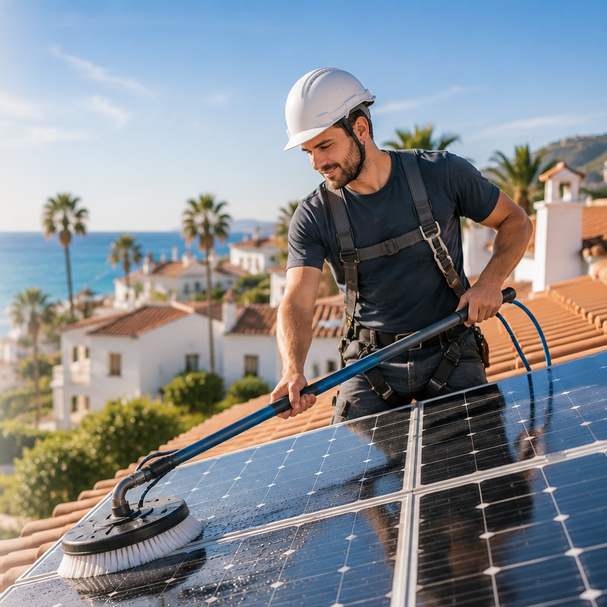 Solarplattenreinigung, Photovoltaik Reinigung, Überwachung, Wartung